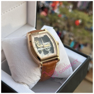 Men's see through mechanical watch