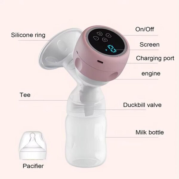 JSL-X901 Rechargeable Electric Breast Pump – 4 Modes & 9 Suction Levels | Rechargeable | LED Display - Image 3