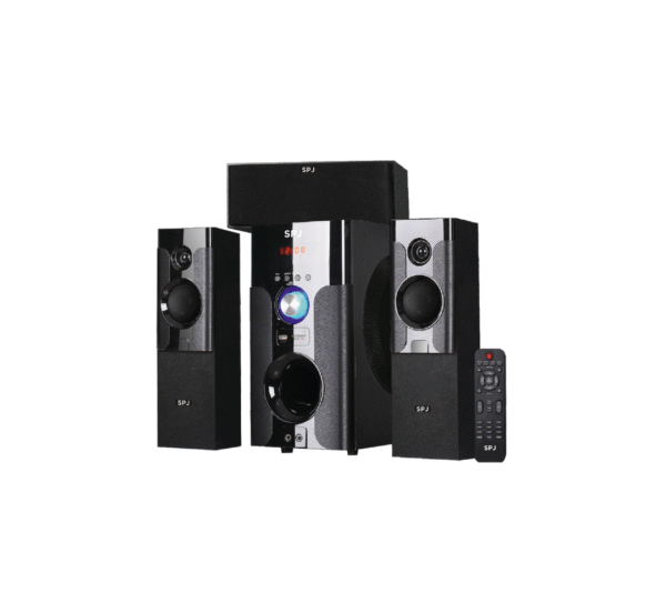 SPJ SS-3001T 3.1 Channel Bluetooth Speaker System – 80W, Black - Image 2