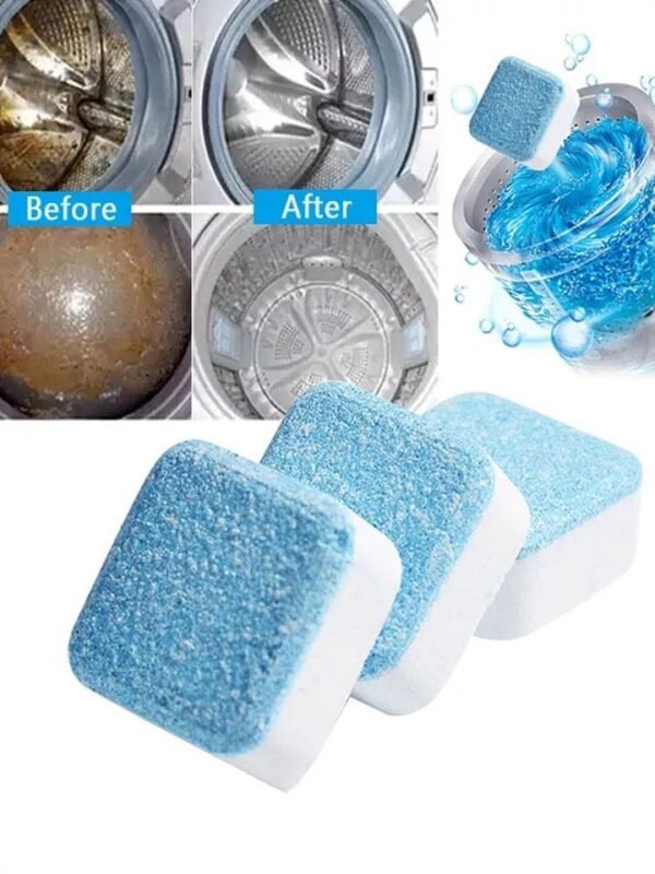 12 Pcs Washing Machine Cleaner Effervescent Tablet, Deep Cleaning Washing Deodorant, Washing Machine Cleaner Descale - Image 4