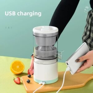 Wireless Juicer, Automatic Electric Fruit Juicer, USB Charges Juice Separator, Portable Squeezer Pressure Blender, Rechargeable Citrus Juice