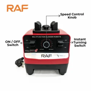 RAF R.2809 2-in-1 Electric Commercial Blender & Masala Grinder – 2400W