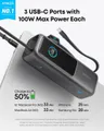 USB-A portTotal output power: 165WInput: USB-C (up to 100W)Output:Dual USB-C cable: Maximum 100W outputUSB-A cable: Max. 33W- USB-C input: 5-11V - 3A/5V - 3A/9V = 3A/10V = 2.25A/12V - 3A/15V = 3A/20V - 5A 100W max- USB-C output: Strongly 5-11V = 3A/5V - 3A/9V - 3A/10V = 2.25A/12V = 3A/15V - 3A/20V = 5A 100W max- USB-A output: 5-11V - 3A/5V - 3A/5V - 3A/9V = 2A/10V = 2.25A/12V - 1.5A 33W maxModel Name: ZoloModel Number: A1695H11Color: Black