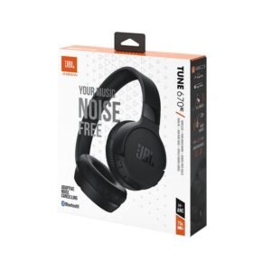 Jbl TUNE 670 NC WIRELESS ON-EAR BLUETOOTH HEADPHONES WITH ADAPTIVE NOISE-CANCELLING TECHNOLOGY AND LIGHTWEIGHT DESIGN, 70-HOUR BATTERY LIFE,PURE BASS SOUND,HANDS-FREE CALLS WITH VOICEAWARE