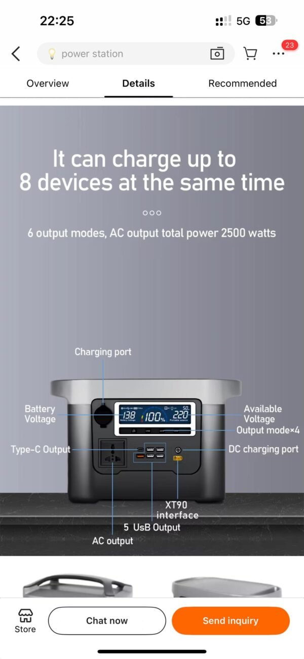 Portable power station for Tv, laptop, fridge, gadgets (LC star solar) - Image 6