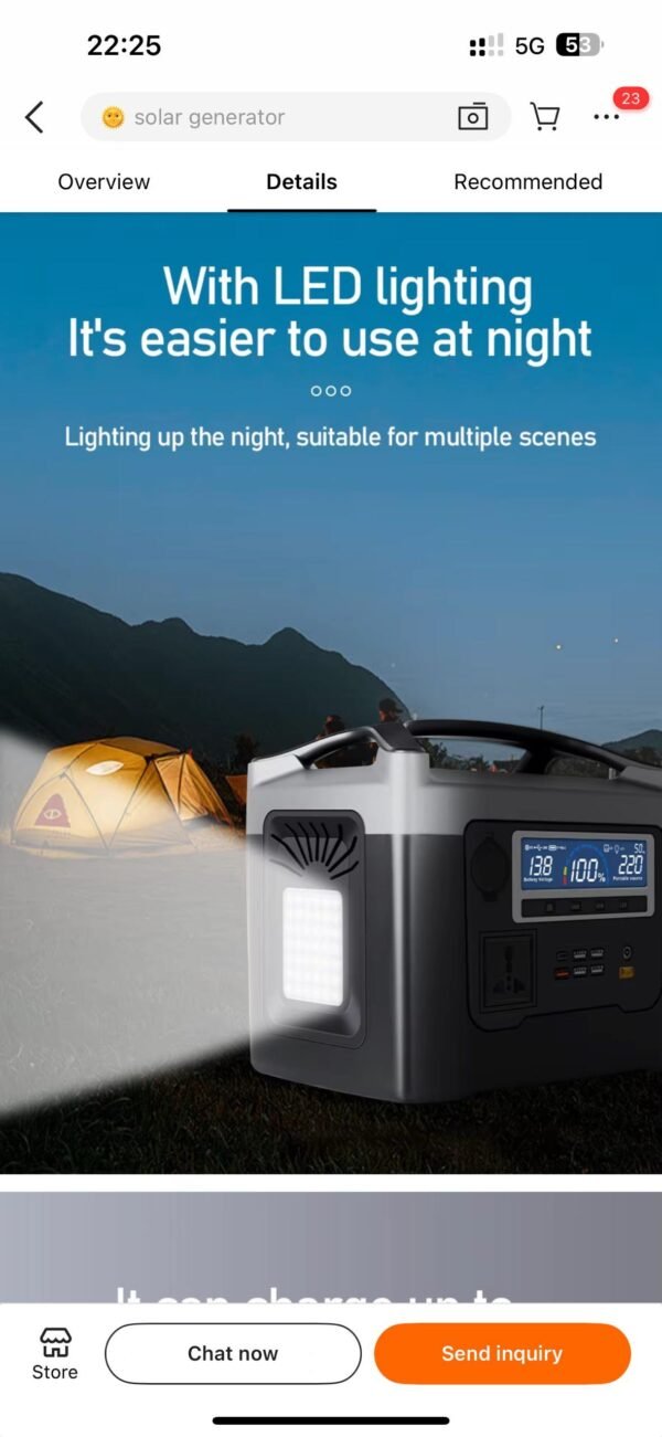 Portable power station for Tv, laptop, fridge, gadgets (LC star solar) - Image 7