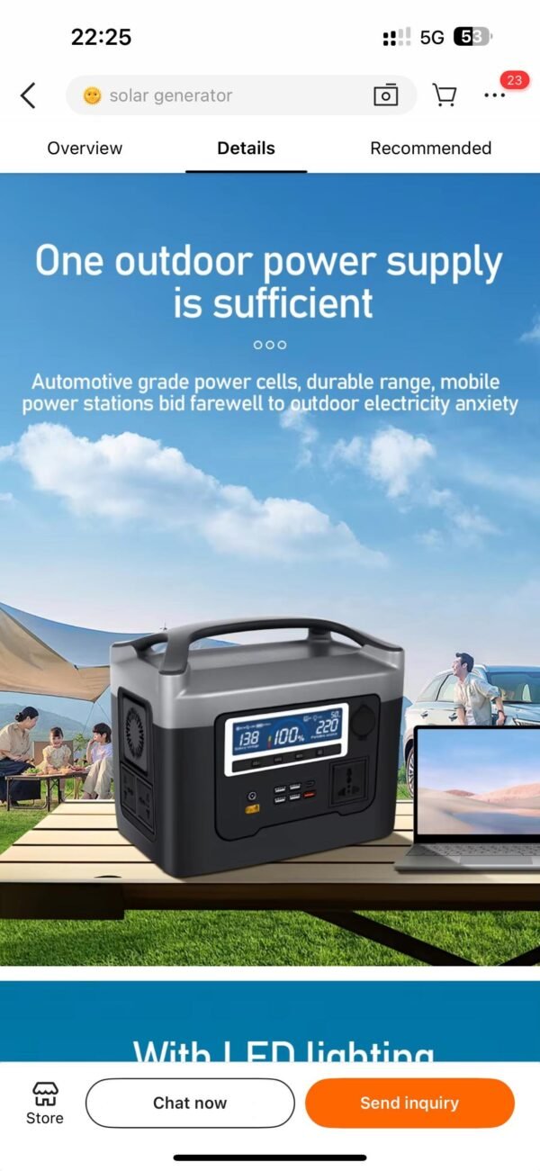 Portable power station for Tv, laptop, fridge, gadgets (LC star solar) - Image 5