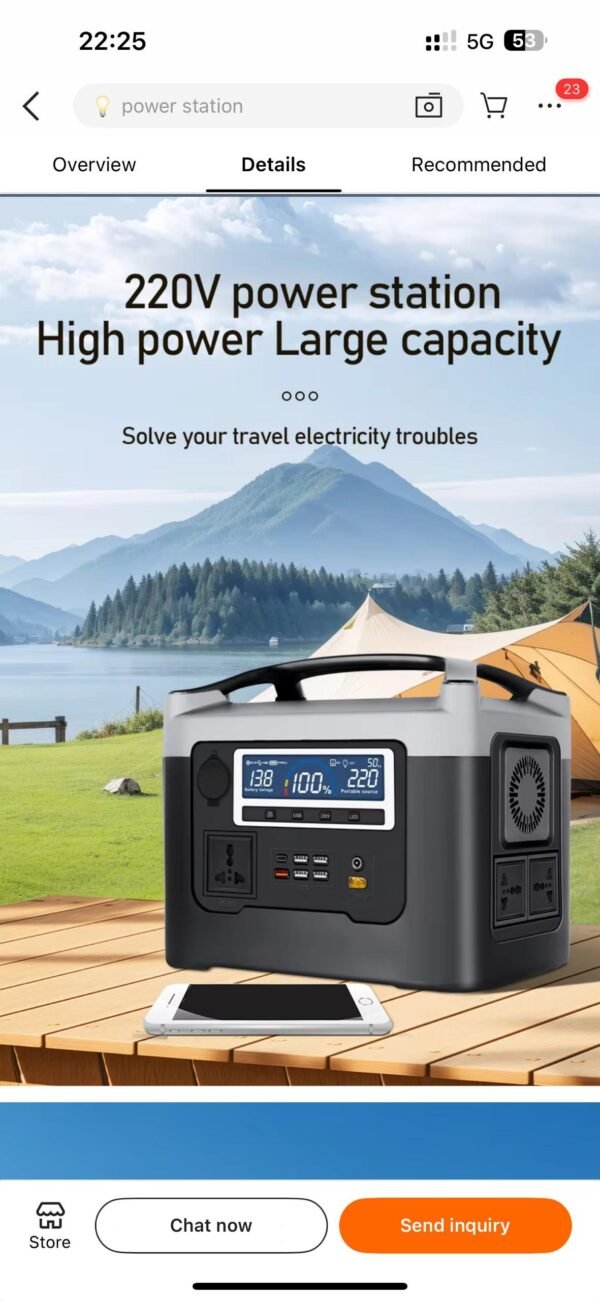 Portable power station for Tv, laptop, fridge, gadgets (LC star solar) - Image 8