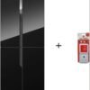 Hisense 610L 4-Door Side-by-Side Refrigerator – RQ610N4AB1 – Frost-Free, Black Glass Finish