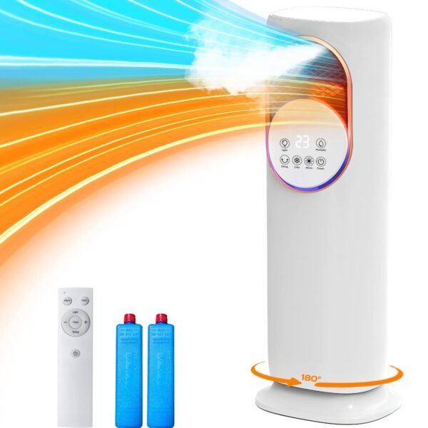 4-in-1 Humidifier, Room Heater, Air Cooler & Tower Fan – 1600W | Remote Control - Image 3