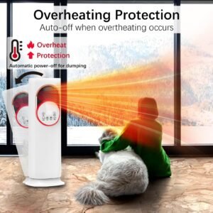 4-in-1 Humidifier, Room Heater, Air Cooler & Tower Fan – 1600W | Remote Control