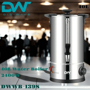 Digiwave Stainless Steel Commercial Water Boiler – 40L DW-WB1398 | 2800W