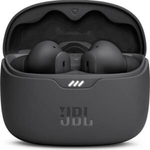JBL Tune Beam True Wireless Noise Cancelling Earbuds, Pure Bass Sound, Bluetooth 5.3, Smart Ambient, 4-Mics Technology, Voice Aware, 48H Battery, Water and Dust Resistant - Black | JBLTBEAMBLK