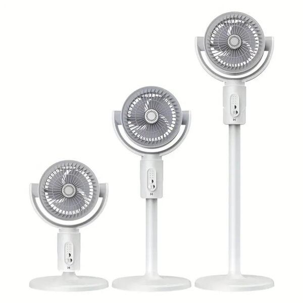 Adjustable high and low fans, equipped with built-in aromatherapy box, mosquito proof, 5-speed, Type-C charging port, lithium battery power supply, remote control, air circulation device, modern fan USB charging port