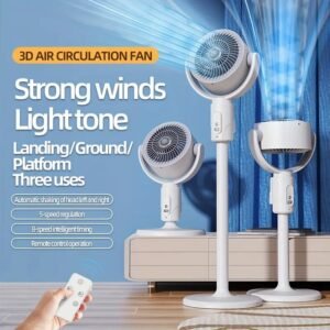 Adjustable high and low fans, equipped with built-in aromatherapy box, mosquito proof, 5-speed, Type-C charging port, lithium battery power supply, remote control, air circulation device, modern fan USB charging port