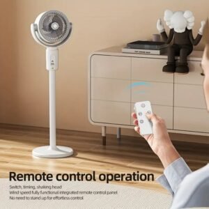 Adjustable high and low fans, equipped with built-in aromatherapy box, mosquito proof, 5-speed, Type-C charging port, lithium battery power supply, remote control, air circulation device, modern fan USB charging port