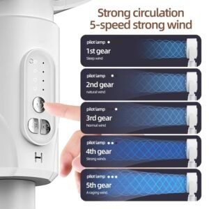 Adjustable high and low fans, equipped with built-in aromatherapy box, mosquito proof, 5-speed, Type-C charging port, lithium battery power supply, remote control, air circulation device, modern fan USB charging port