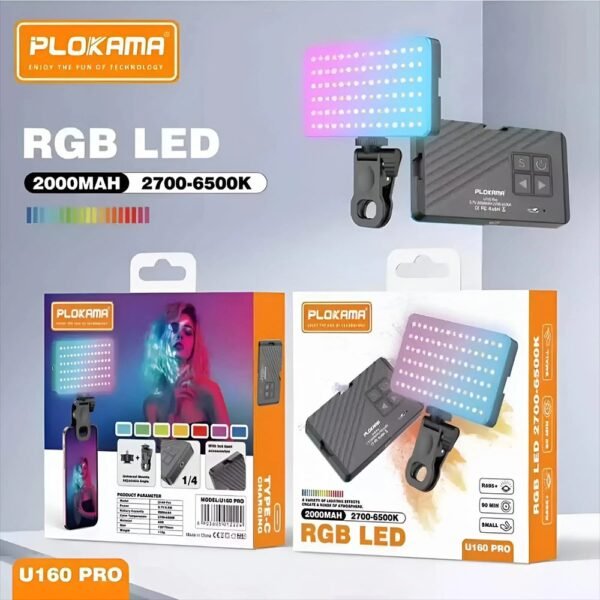 Plokama U160 pro RGB Video Light. - Image 3