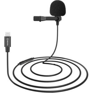 Boya BY M1 Lavalier Stereo Clip Aux Microphone, Aux Wired Mic