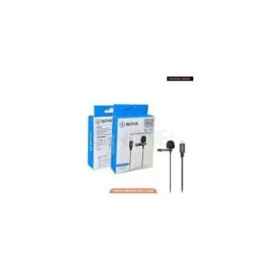 Boya BY M1 Lavalier Stereo Clip Aux Microphone, Aux Wired Mic