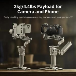 DJI RS4 Mini Camera Gimbal Stabilizer Includes Extended Grip/Tripod, 3100mAh Battery