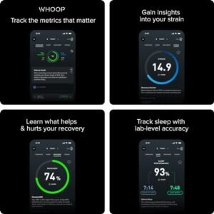 WHOOP 4.0 With 12 Month Subscription – Wearable Health, Fitness & Activity Tracker – Continuous Monitoring, Performance Optimization, Heart Rate Tracking