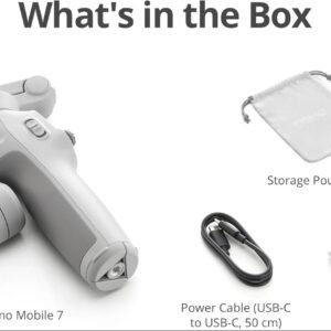 DJI Osmo Mobile 7 Gimbal Stabilizer for iPhone, Android, Built-in Tripod