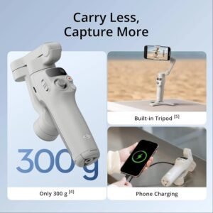 DJI Osmo Mobile 7 Gimbal Stabilizer for iPhone, Android, Built-in Tripod