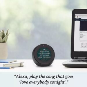 Amazon Echo Spot - Smart Assistant Alarm Clock - Black - with Alexa