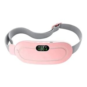 Menstrual Heating Pad Heating Belt Relieves Menstrual Abdominal Pain Heat Belt Menstrual Pad Heat and Massage 3 Heat Settings 4 Massage Modes (Pink), Pack of 1