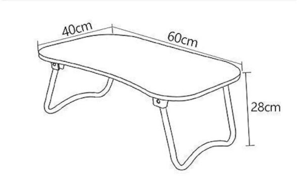 Foldable Laptop Table with Cup Holder, Study Table, Bed Table, Breakfast Table. - Image 8