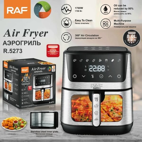RAF R.5273 Multifunctional Electric Air Fryer with Grill - Image 4
