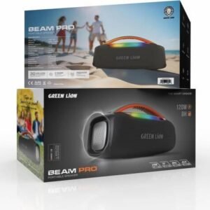 Green Lion Beam Pro Portable Speaker with Microphone, 120W Power