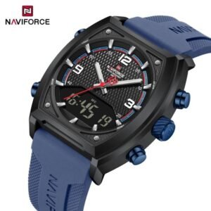 Naviforce men's waterproof rubber watch