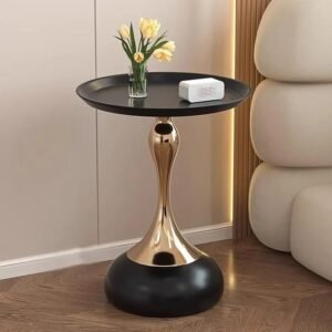 European-Style SideTable Small Apartment Home Sofa Edge Small Waist French Corner Table Bedroom Bedside Small Round Table Corner Table