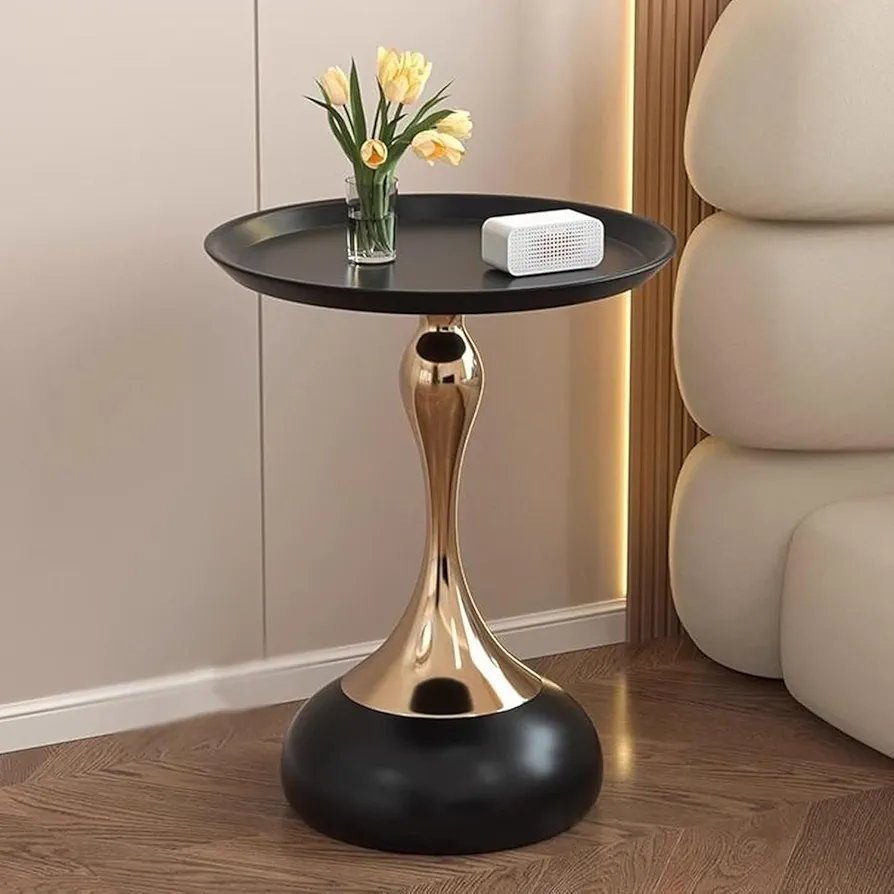 European-Style SideTable Small Apartment Home Sofa Edge Small Waist French Corner Table Bedroom Bedside Small Round Table Corner Table - Image 5