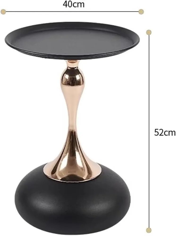European-Style SideTable Small Apartment Home Sofa Edge Small Waist French Corner Table Bedroom Bedside Small Round Table Corner Table - Image 4