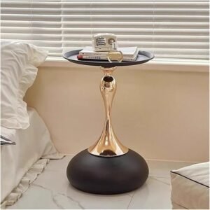 European-Style SideTable Small Apartment Home Sofa Edge Small Waist French Corner Table Bedroom Bedside Small Round Table Corner Table