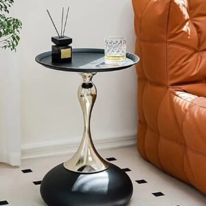 European-Style SideTable Small Apartment Home Sofa Edge Small Waist French Corner Table Bedroom Bedside Small Round Table Corner Table
