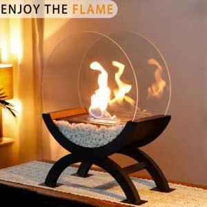 Round Large Tabletop Fireplace