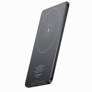 Powerology Ultra-Thin 5000mAh MagSafe Power Bank, Portable & Lightweight, Efficient Heat Dissipation, Aluminum Housing, Built-In Safeguards, Strong Magnet