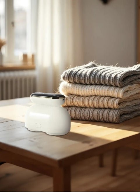 DualPro Digital Fabric Electric Lint Remover with USB Rechargeable & Working Time 2.2 hrs / Speed Gear 3 Levels / Lint Bin 130 ml / Comfortable Handgrip / Max Range 6900RPM - White - Image 7