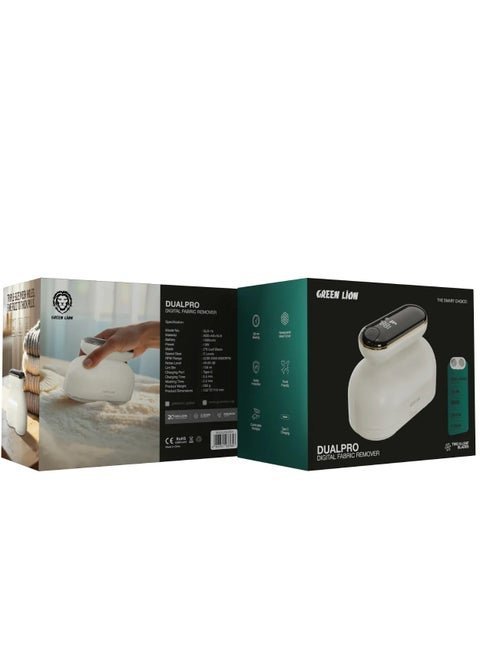 DualPro Digital Fabric Electric Lint Remover with USB Rechargeable & Working Time 2.2 hrs / Speed Gear 3 Levels / Lint Bin 130 ml / Comfortable Handgrip / Max Range 6900RPM - White - Image 10