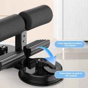 Portable Adjustable Sit up Exercise Equipment, Dual Suction Cup Core Exercise Ab Machine, Abdominal Muscles Full Body Training for Abs Home Gym Exercise