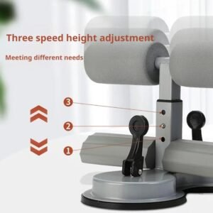 Portable Adjustable Sit up Exercise Equipment, Dual Suction Cup Core Exercise Ab Machine, Abdominal Muscles Full Body Training for Abs Home Gym Exercise