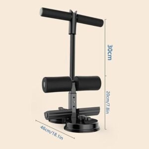 Portable Adjustable Sit up Exercise Equipment, Dual Suction Cup Core Exercise Ab Machine, Abdominal Muscles Full Body Training for Abs Home Gym Exercise