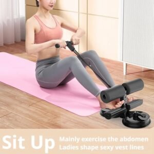 Portable Adjustable Sit up Exercise Equipment, Dual Suction Cup Core Exercise Ab Machine, Abdominal Muscles Full Body Training for Abs Home Gym Exercise
