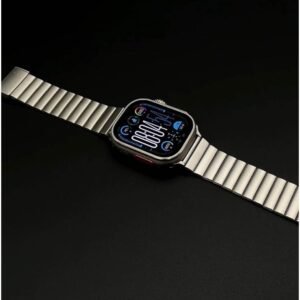 Haino Teko 2 A Smartwatch With Waterproof Full Screen AMOLED Display 20 Days Battery Life and 3 Pair Straps Designed For Ladies and Gents Silver