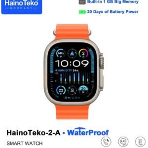 Haino Teko 2 A Smartwatch With Waterproof Full Screen AMOLED Display 20 Days Battery Life and 3 Pair Straps Designed For Ladies and Gents Silver