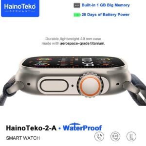 Haino Teko 2 A Smartwatch With Waterproof Full Screen AMOLED Display 20 Days Battery Life and 3 Pair Straps Designed For Ladies and Gents Silver
